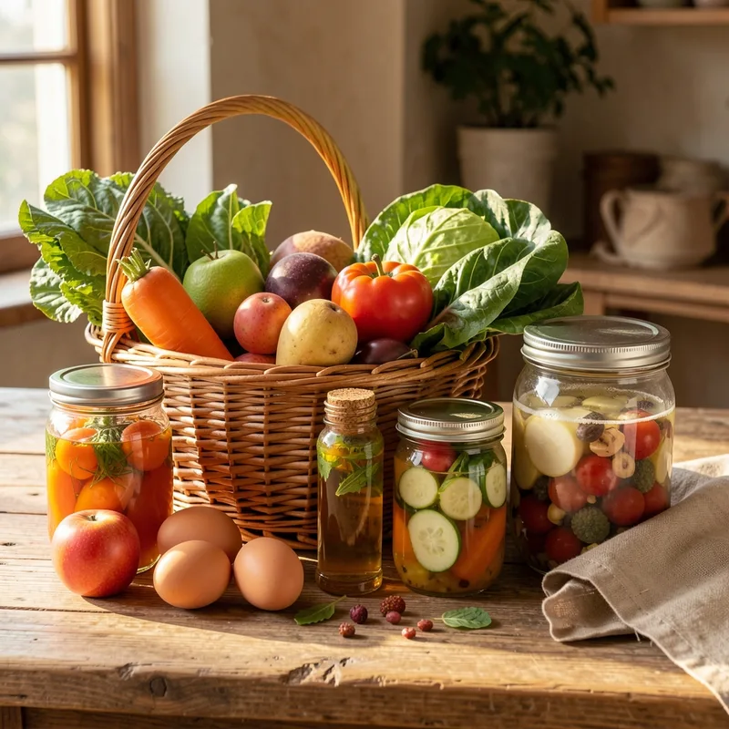 Conserver ses légumes et fruits locaux : lacto-fermentation, bocaux et congélation